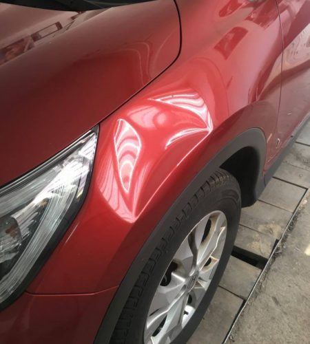 Usuwanie wgnieceń bez lakierowania Radom - Honda przed naprawą